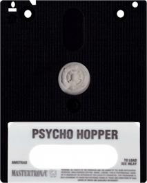 Cartridge artwork for Psycho Hopper on the Amstrad CPC.