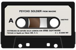 Cartridge artwork for Psycho Soldier on the Amstrad CPC.