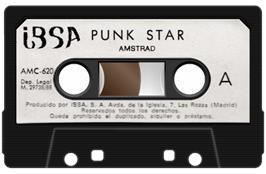 Cartridge artwork for Punk Star on the Amstrad CPC.