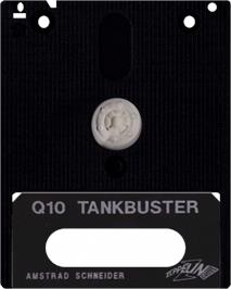 Cartridge artwork for Q10 Tankbuster on the Amstrad CPC.