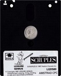 Cartridge artwork for Question Of Scruples, A on the Amstrad CPC.
