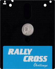 Cartridge artwork for Rally Cross Challenge on the Amstrad CPC.