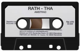 Cartridge artwork for Rath-Tha on the Amstrad CPC.