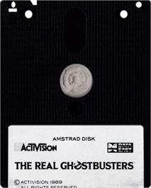 Cartridge artwork for Real Ghostbusters, The on the Amstrad CPC.