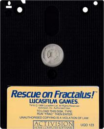 Cartridge artwork for Rescue on Fractalus! on the Amstrad CPC.