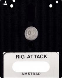 Cartridge artwork for Rig Attack on the Amstrad CPC.