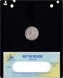 Cartridge artwork for Rik The Roadie on the Amstrad CPC.