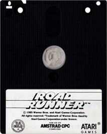 Cartridge artwork for Road Runner And Wile E. Coyote on the Amstrad CPC.