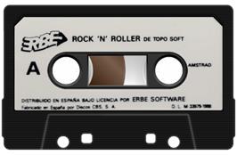 Cartridge artwork for Rock 'n Roller on the Amstrad CPC.