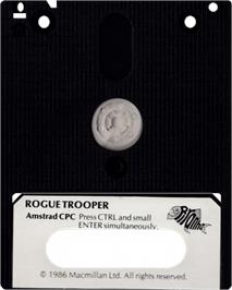 Cartridge artwork for Rogue Trooper on the Amstrad CPC.