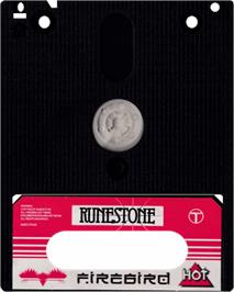 Cartridge artwork for Runestone on the Amstrad CPC.