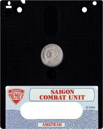 Cartridge artwork for Saigon Combat Unit on the Amstrad CPC.