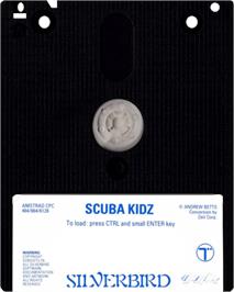 Cartridge artwork for Scuba Kidz on the Amstrad CPC.
