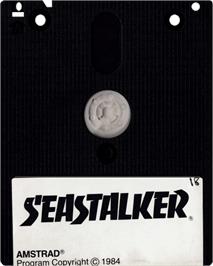 Cartridge artwork for Seastalker on the Amstrad CPC.