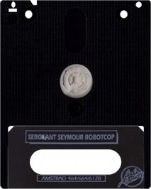 Cartridge artwork for Sergeant Seymour Robotcop on the Amstrad CPC.