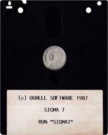 Cartridge artwork for Sigma 7 on the Amstrad CPC.