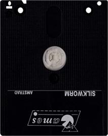 Cartridge artwork for Silkworm on the Amstrad CPC.