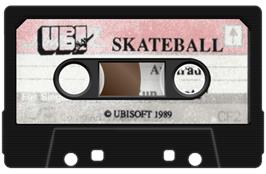 Cartridge artwork for Skateball on the Amstrad CPC.
