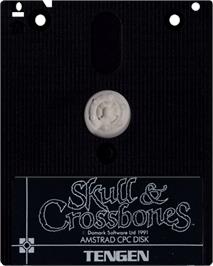 Cartridge artwork for Skull & Crossbones on the Amstrad CPC.