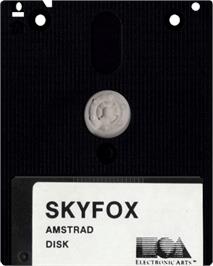 Cartridge artwork for Sky Fox on the Amstrad CPC.