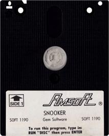 Cartridge artwork for Snooker on the Amstrad CPC.