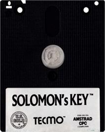 Cartridge artwork for Solomon's Key on the Amstrad CPC.
