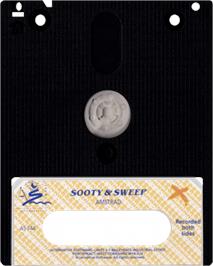 Cartridge artwork for Sooty And Sweep on the Amstrad CPC.