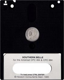 Cartridge artwork for Southern Belle on the Amstrad CPC.