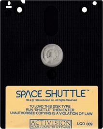 Cartridge artwork for Space Shuttle: A Journey into Space on the Amstrad CPC.
