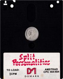Cartridge artwork for Split Personalities on the Amstrad CPC.