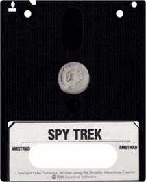 Cartridge artwork for Spy-Trek Adventure on the Amstrad CPC.