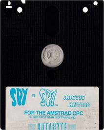 Cartridge artwork for Spy vs. Spy III: Arctic Antics on the Amstrad CPC.