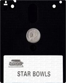 Cartridge artwork for Star Bowls on the Amstrad CPC.