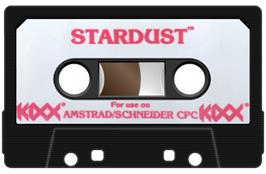 Cartridge artwork for Star Dust on the Amstrad CPC.