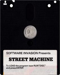 Cartridge artwork for Street Machine on the Amstrad CPC.