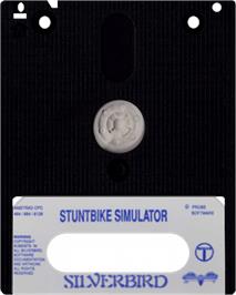 Cartridge artwork for Stunt Bike Simulator on the Amstrad CPC.