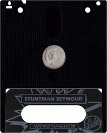 Cartridge artwork for Stuntman Seymour on the Amstrad CPC.