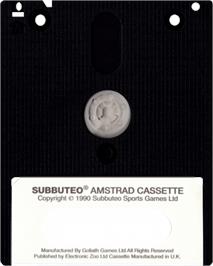 Cartridge artwork for Subbuteo: The Computer Game on the Amstrad CPC.