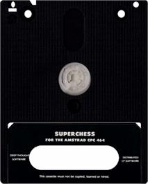 Cartridge artwork for Super Chess on the Amstrad CPC.