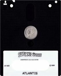 Cartridge artwork for Superkid In Space on the Amstrad CPC.