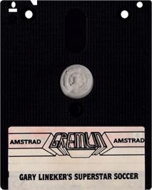 Cartridge artwork for Superstar Soccer on the Amstrad CPC.