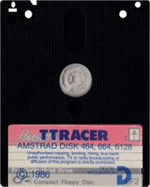 Cartridge artwork for TT Racer on the Amstrad CPC.