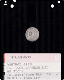 Cartridge artwork for TUJAD on the Amstrad CPC.