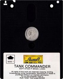 Cartridge artwork for Tank Command on the Amstrad CPC.