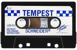 Cartridge artwork for Tempest on the Amstrad CPC.