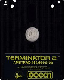 Cartridge artwork for Terminator 2 - Judgment Day on the Amstrad CPC.