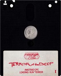 Cartridge artwork for Terror Of The Deep on the Amstrad CPC.