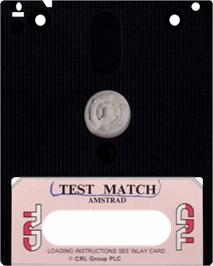 Cartridge artwork for Test Match on the Amstrad CPC.