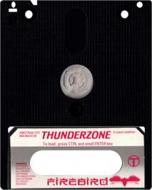 Cartridge artwork for Thunder Zone on the Amstrad CPC.