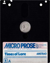 Cartridge artwork for Times Of Lore on the Amstrad CPC.